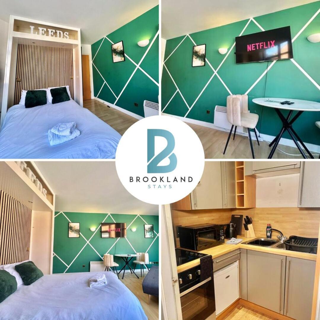 Studio Flat By Brookland Stays Serviced Accommodation Short Lets Leeds With Free Wifi المظهر الخارجي الصورة